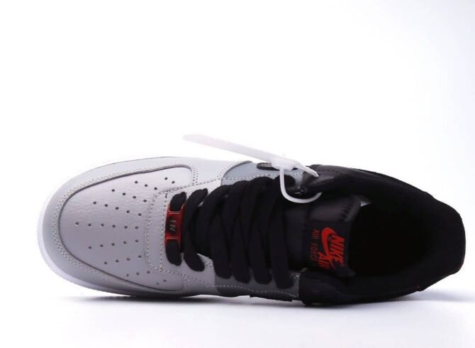 REPLICA AIR FORCE 1 LOW '07 NERO FUMO GRIGIO - immagine 5